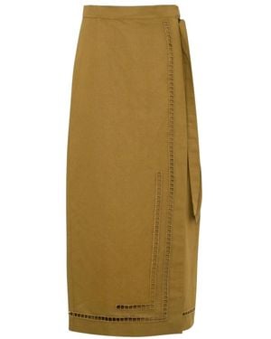 Tela Midi Skirts - Verde