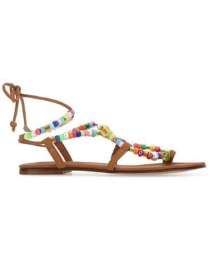 Alameda Turquesa Flat Sandals - Marrón
