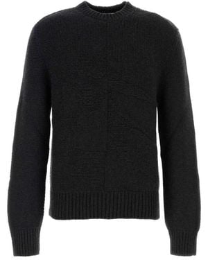 Burberry Round-Neck Knitwear - Black
