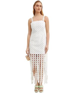 Jonathan Simkhai Weiße fransen-minikleid jycee - Mettallic