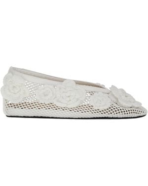 Ganni Ballerinas - Blanco