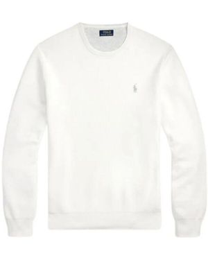 Polo Ralph Lauren Wabenstrick Rundhals Pullover - Weiß