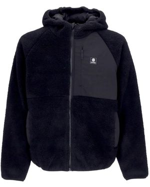 Element Fitness ,Zwart ,Wol Zip Hoodie - Blauw