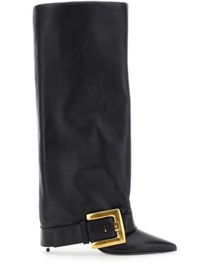Balmain Heeled Boots - Black
