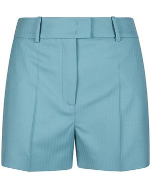 Eleventy Korte Broeken ,Blauw ,Wol Bermuda Shorts