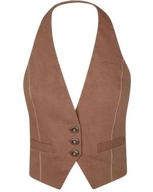 Pinko Vests - Marrón