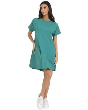 Alpha Studio Kleedjes ,Groen ,Elegante Jurk - Blauw