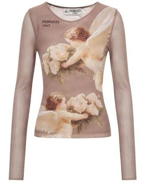 Fiorucci Long Sleeve Top - Naturel