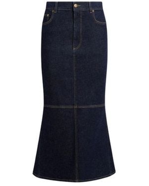 Moschino Stretch Jeansrock - Blau