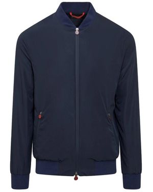 Kiton Bomber Jackets - Blue