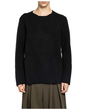 Comme des Garçons Round-Neck Knitwear - Black