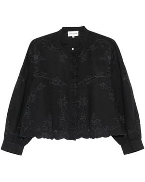 Antik Batik Blusen - Schwarz