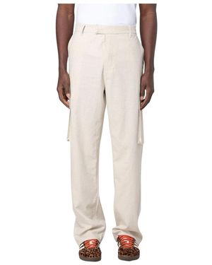 Daily Paper Straight Trousers - Natural