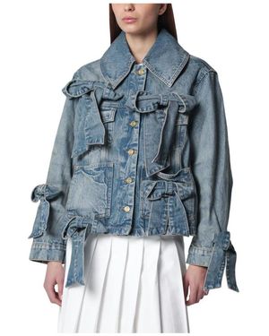 Ganni Denim Jackets - Blue