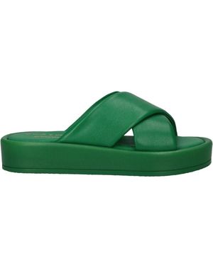 Bagatt Groene Hanoi Slippers Voor Vrouwen
