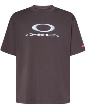 Oakley Tops ,Grijs ,New Retro X-Metal 3.0 T-Shirt - Paars