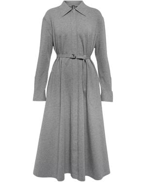 Norma Kamali Shirt Dresses - Grey