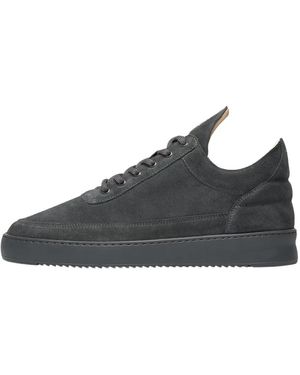 Filling Pieces Low Top Suede Sneakers - Schwarz
