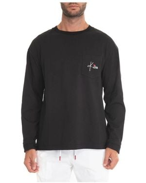 Kiton Long Sleeve T-Shirts - Black