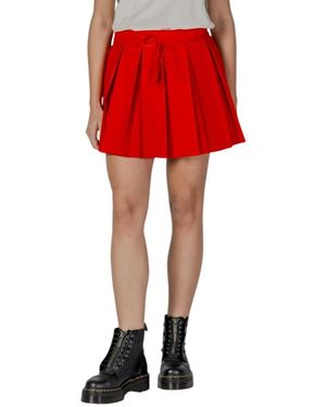 ONLY Rokken ,Rood ,Polyester Onlmarine Life Mw String Pleat Tlr Mini Rok
