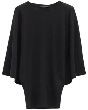 Jacquemus Truien & Vesten ,Zwart ,Wol Mananco Knit