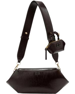 Ganni Shoulder Bags - Negro