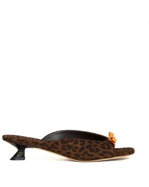 3Juin Heeled Mules - Brown