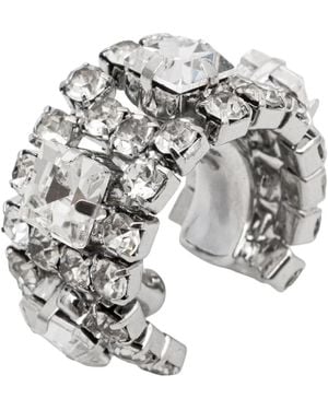 Patrizia Pepe Ohrringe Mit Diamantkristall-Strass - Mettallic