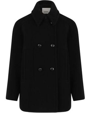 Isabel Marant Double-Breasted Coats - Black