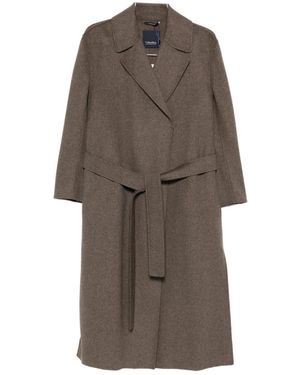 Max Mara Belted Coats - Brown