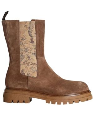Alviero Martini 1A Classe Schoenen ,Bruin ,Enkellaarsjes