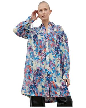 2nd Day Shirt Dress - Blauw