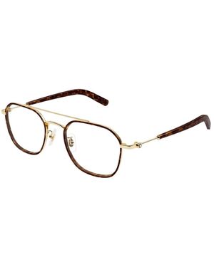 Montblanc Accessoires ,Geel ,Mb0391O Optisch Montuur - Bruin