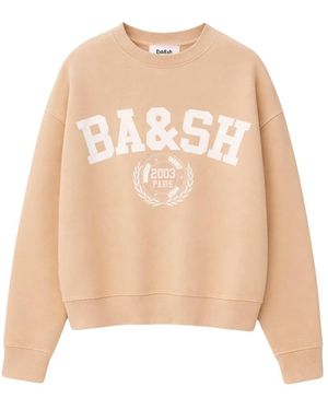 Ba&sh Hoodies & Sweatvesten ,Katoen Benjamin Sweatshirt - Naturel