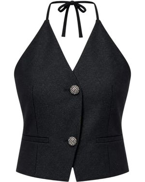 Twinset Gilet Met Juweelknopen - Zwart