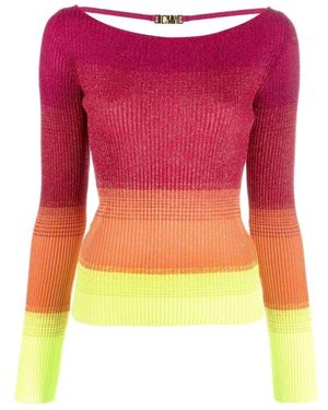 Gcds Round-Neck Knitwear - Red