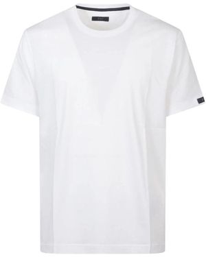 Fay Tops ,Wit ,Katoen T-Shirt