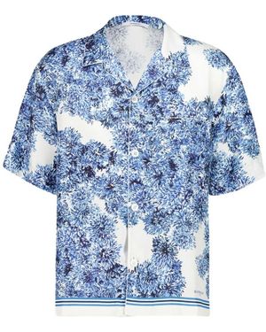 Givenchy Short Sleeve Shirts - Azul