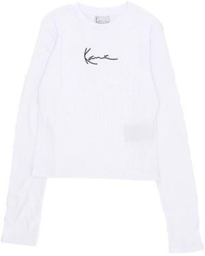 Karlkani Long Sleeve Tops - Blanco