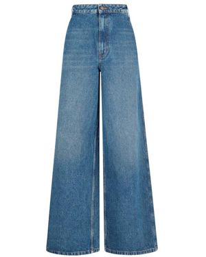 Gauchère Wide-Leg Denim Jeans - Blau