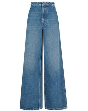 Gauchère Wijde Pijpen Denim Jeans - Blauw