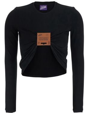 Jean Paul Gaultier Long Sleeve T-Shirts - Black
