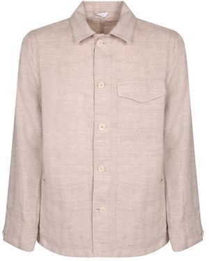 Boglioli Overhemden ,Linnen Linnen Overshirt - Roze