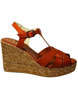 Kanna Wedges - Brown