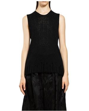Uma Wang Sleeveless Tops - Black