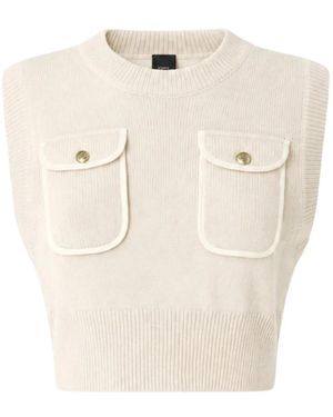 Pinko Round-Neck Knitwear - Neutre
