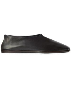 Lemaire Schoenen ,Bruin ,Leer Glove Ballerina - Zwart