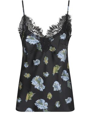 Gold Hawk Sleeveless Tops - Negro