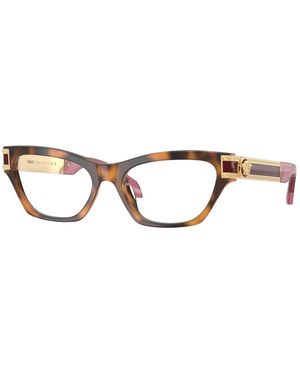 Versace Cat-Eye-Brillengestell - Braun