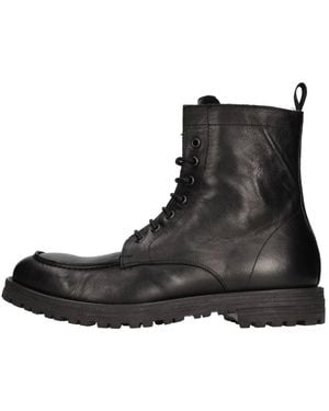 Barracuda Lace-Up Boots - Zwart